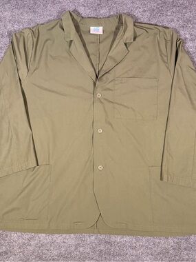 Adar Uniforms Unisex 4XL Olive Green Medical Scrub Lab Work Jacket Coat